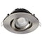 Satco 12W LED Downlight, Gimbal 4 in, CCT Select, Round, Remote Driver, Brushed Nickel, 850L 120V S11620R1 - alternate 2